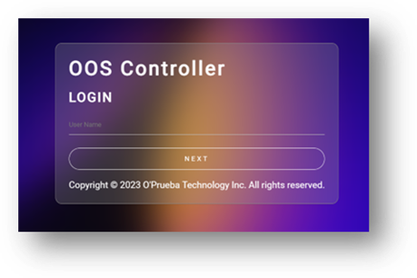OOS Controller 登入頁面