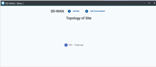 SD-WAN 拓撲地圖頁面與 Ungroup 站點