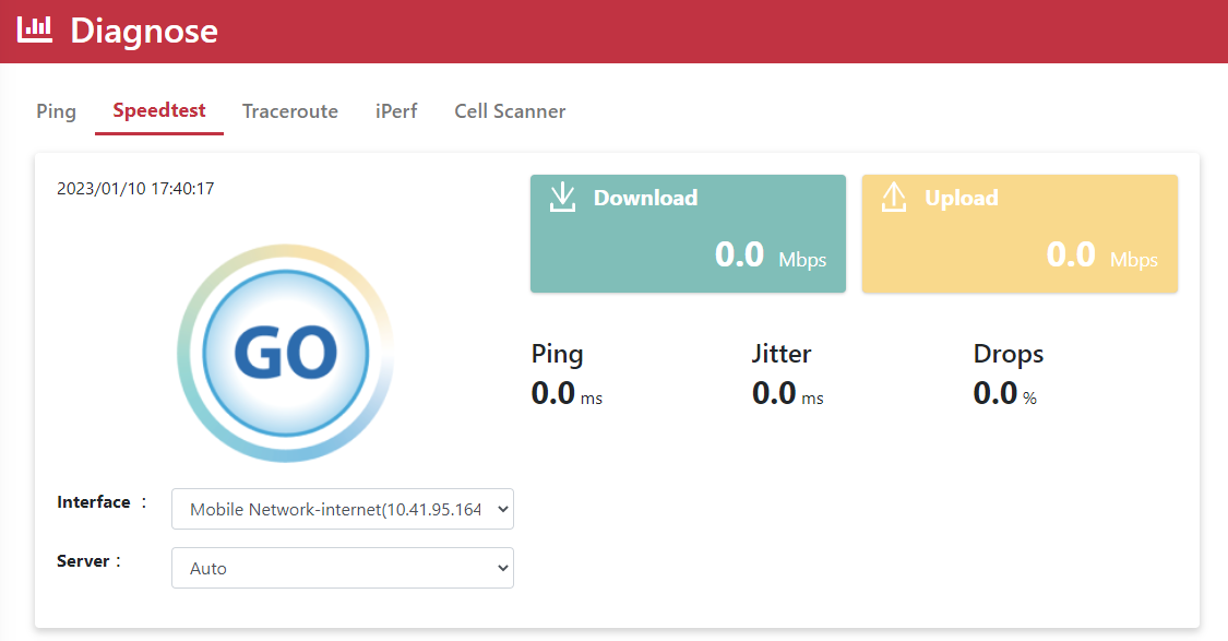 Speedtest 頁面