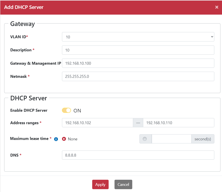 DHCP 伺服器自動派發 IP 示意圖