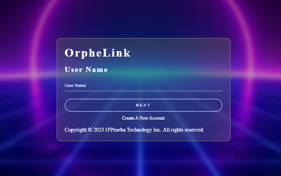 登入 OrpheLink 入口網站