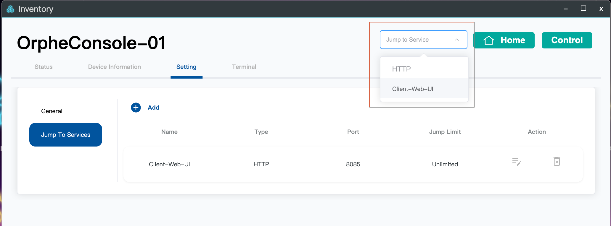 選取 Client-Web-UI